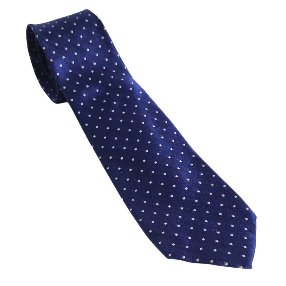 Lauren Ralph Lauren Navy Polka Dot Silk Tie Mens